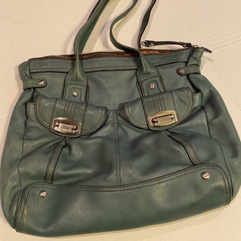 B. Makowsky Leather Satchel Bag